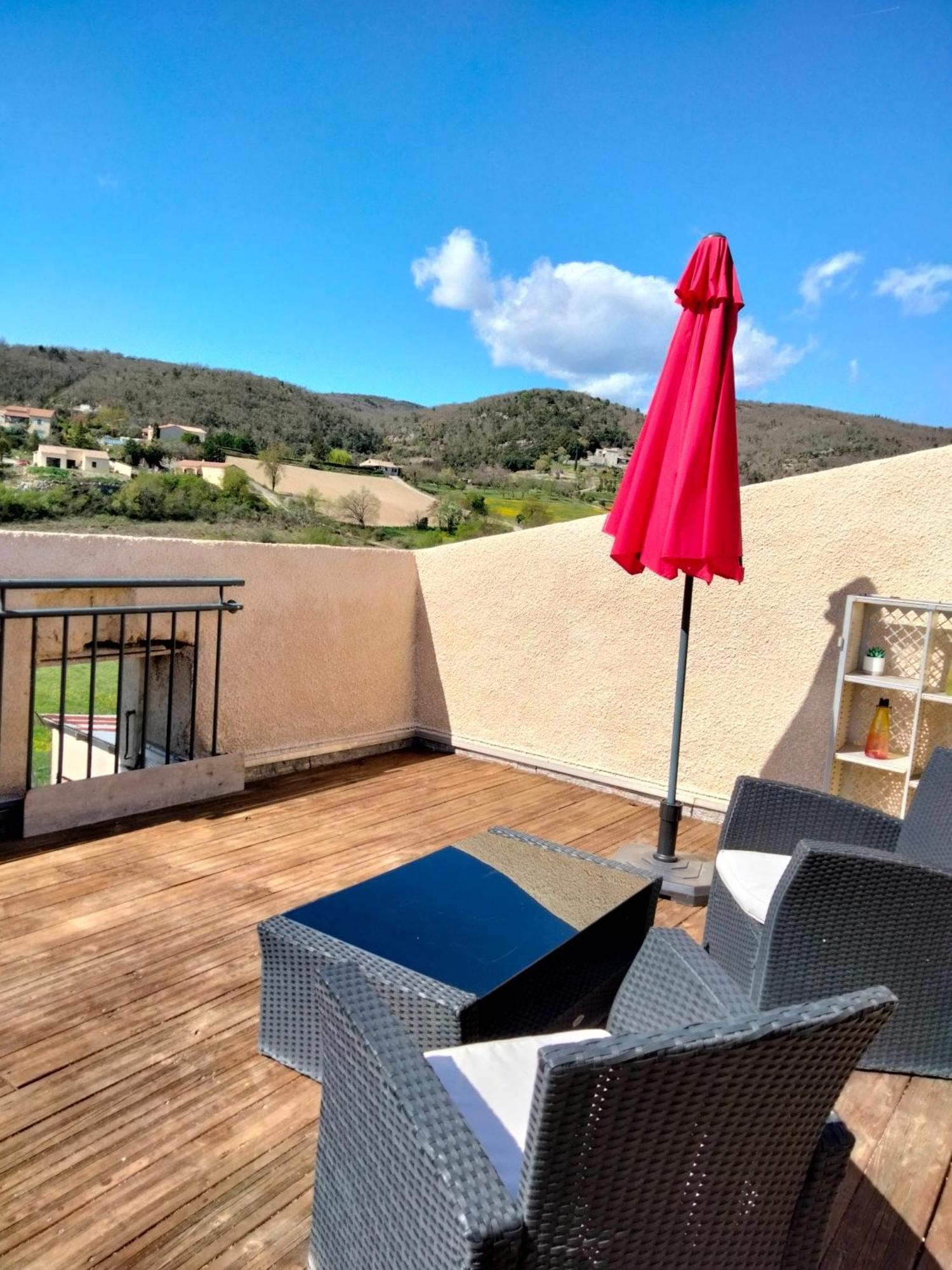Chambre D'Hotes La Terrasse De Sabatas Chomérac Exteriör bild