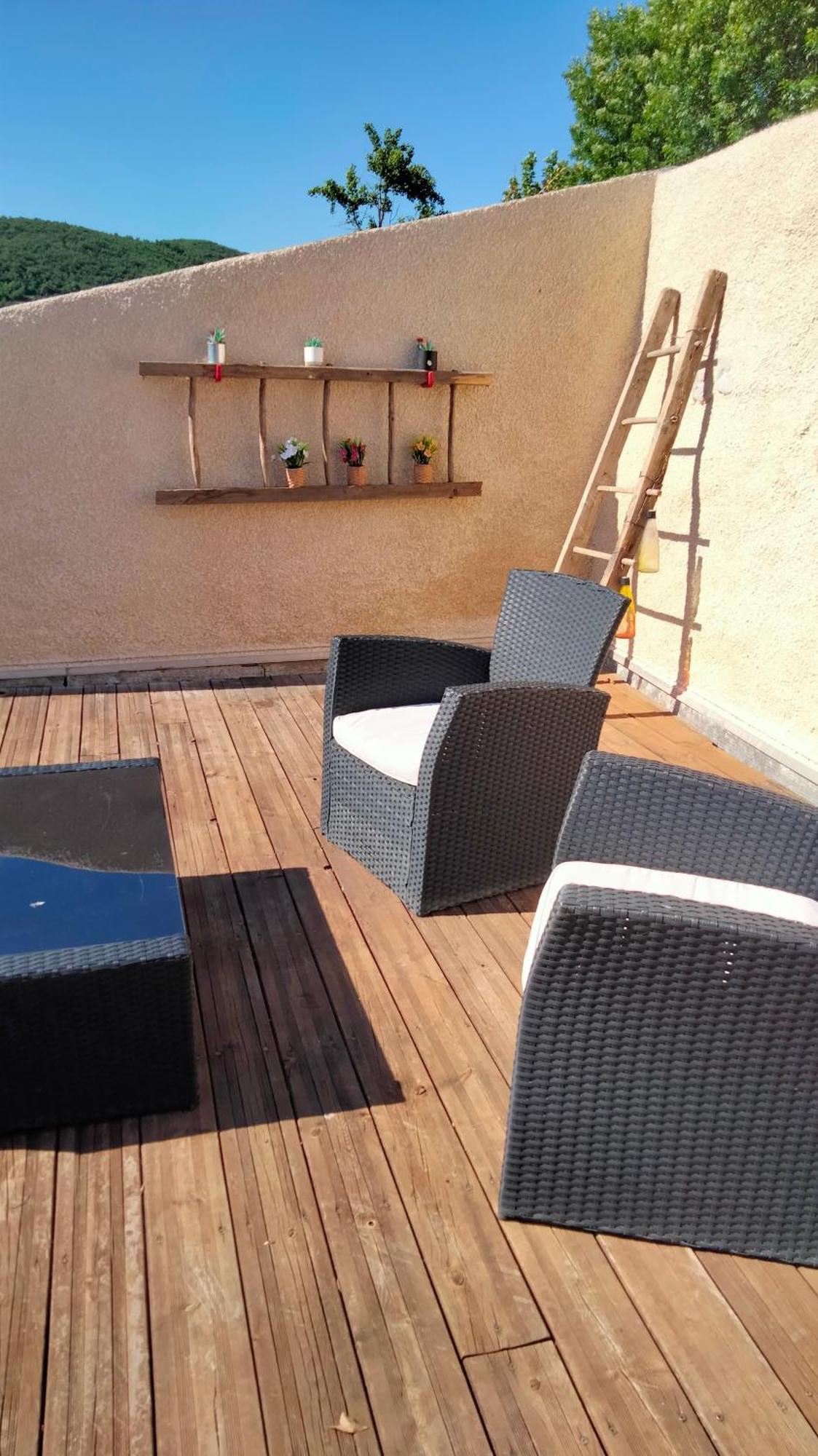 Chambre D'Hotes La Terrasse De Sabatas Chomérac Rum bild